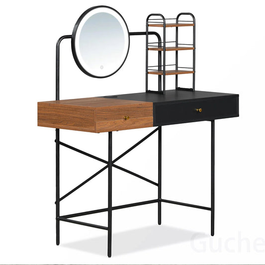 Makeup Vanity Desk with Advanced Features for Ideal Storage and Lighting