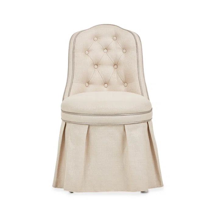 Eity Vanity Set with Mirror & Chair - Caramel