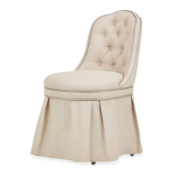 Eity Vanity Set with Mirror & Chair - Caramel