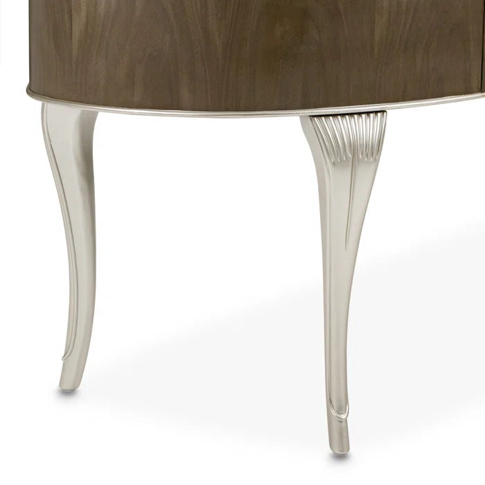 Eity Vanity Set with Mirror & Chair - Caramel