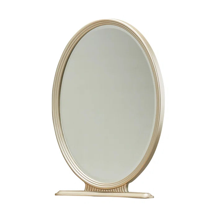 Eity Vanity Set with Mirror & Chair - Caramel