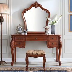 Akrshan Vintage Solid Wood Vanity Table - Wooden Bazar