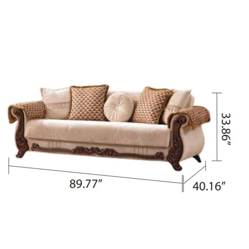 Vonorez 2 - Piece Living Room Set Luxury Sofa Set