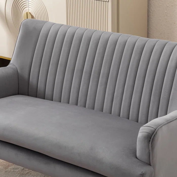 Vootelez 2 - Piece Modern Velvet Upholstered Living Room Luxury Sofa Set