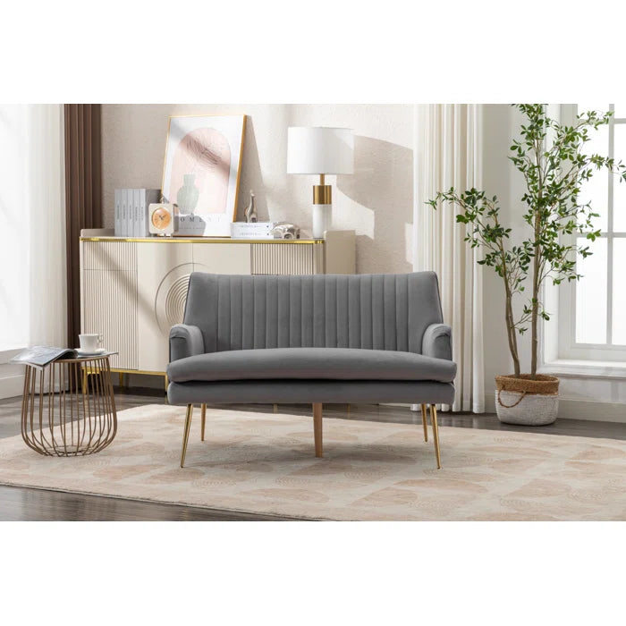 Vootelez 2 - Piece Modern Velvet Upholstered Living Room Luxury Sofa Set