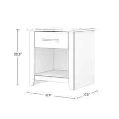 Giwi Drawer Nightstand - Wooden Bazar
