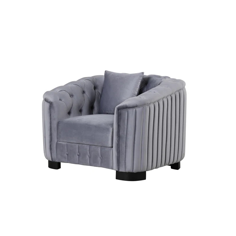 Wandan 3 - Piece Velvet Living Room Luxury Sofa Set