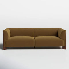 Solid & Engineered Wood Sofa – Tuxedo Style with Rich Finish