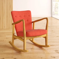 Kelsis Solid Wood Rocking Chair - Wooden Bazar