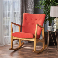 Kelsis Solid Wood Rocking Chair - Wooden Bazar