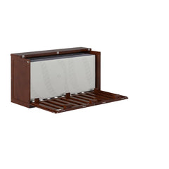 Low Profile Wood Murphy Bed Chest with 6" Mattress - Wooden bazar