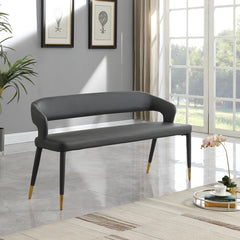 Xaxy Vegan Leather Upholstered Bench