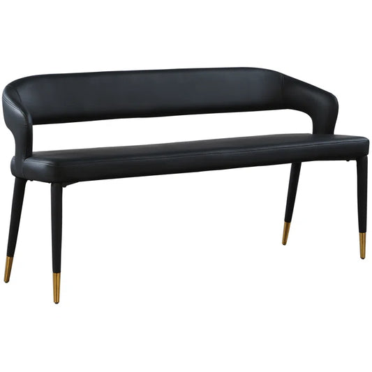 Xaxy Vegan Leather Upholstered Bench