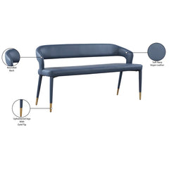 Xaxy Vegan Leather Upholstered Bench
