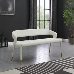 Xaxy Vegan Leather Upholstered Bench
