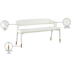 Xaxy Vegan Leather Upholstered Bench