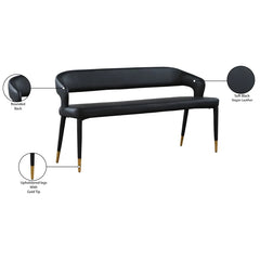 Xaxy Vegan Leather Upholstered Bench