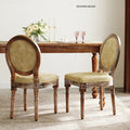 Wittig Upholstered Solid Wood Side Chair (Set of 2) Wooden Bazar