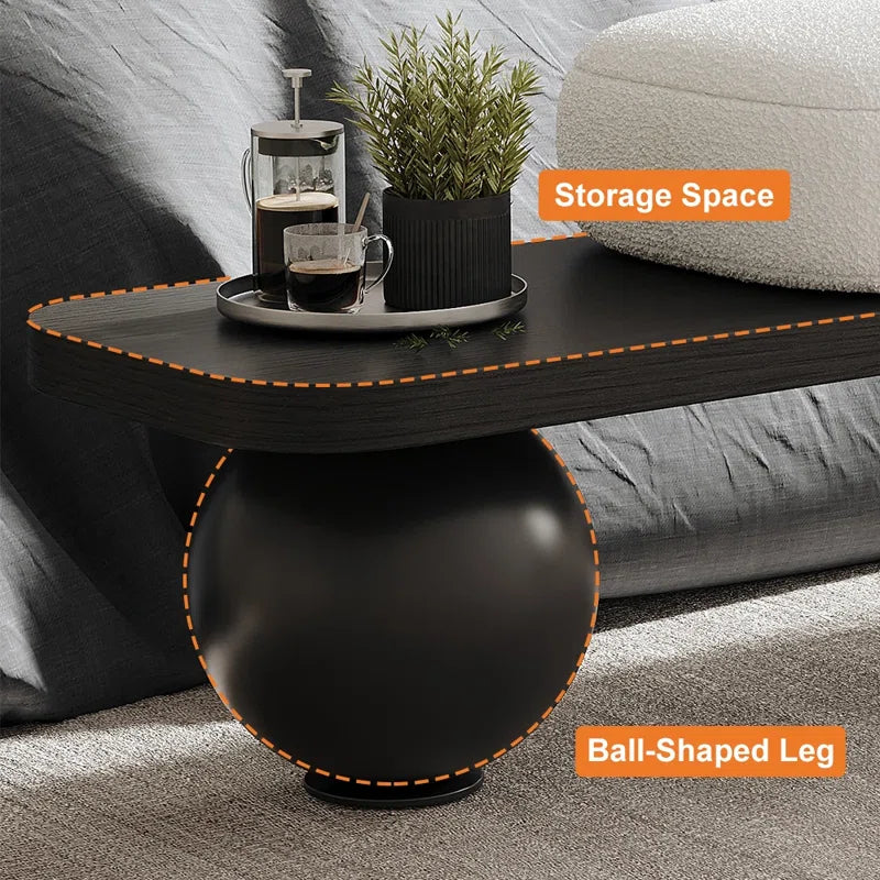 Samiop Wooden Entryway Bench Boucle Upholstered with Abstract Metal Legs