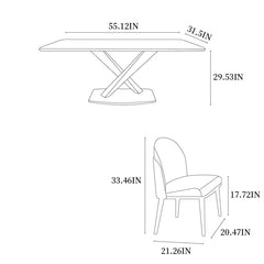 Octane New 6 Seater pedestal Dining Table Set - Wooden Bazar