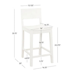 Yalingupz Swivel Counter and bar Stool Solid Wood (Set of 2)