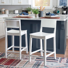 Yalingupz Swivel Counter and bar Stool Solid Wood (Set of 2)