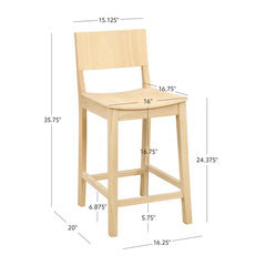 Yalingupz Swivel Counter and bar Stool Solid Wood (Set of 2)