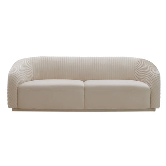 Yara Pleated Velvet Sofa