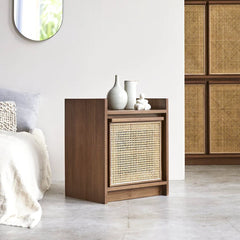 Zampi Rattan Bedside - Wooden Bazar