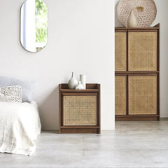 Zampi Rattan Bedside - Wooden Bazar