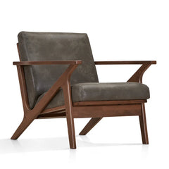 Zorix Upholstered Accent Armchair - Wooden Bazar