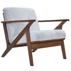 Zorix Upholstered Accent Armchair - Wooden Bazar