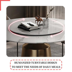 Faiss Latest 6 Seater Pedestal Dining Table Set For Luxe Living