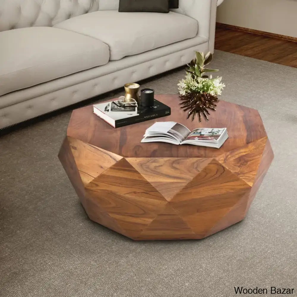 Abdia Solid Wood Coffee And Center Table