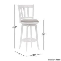 Abeale Swivel Upholstered Counter And Bar Stool With Solid Wood Frame