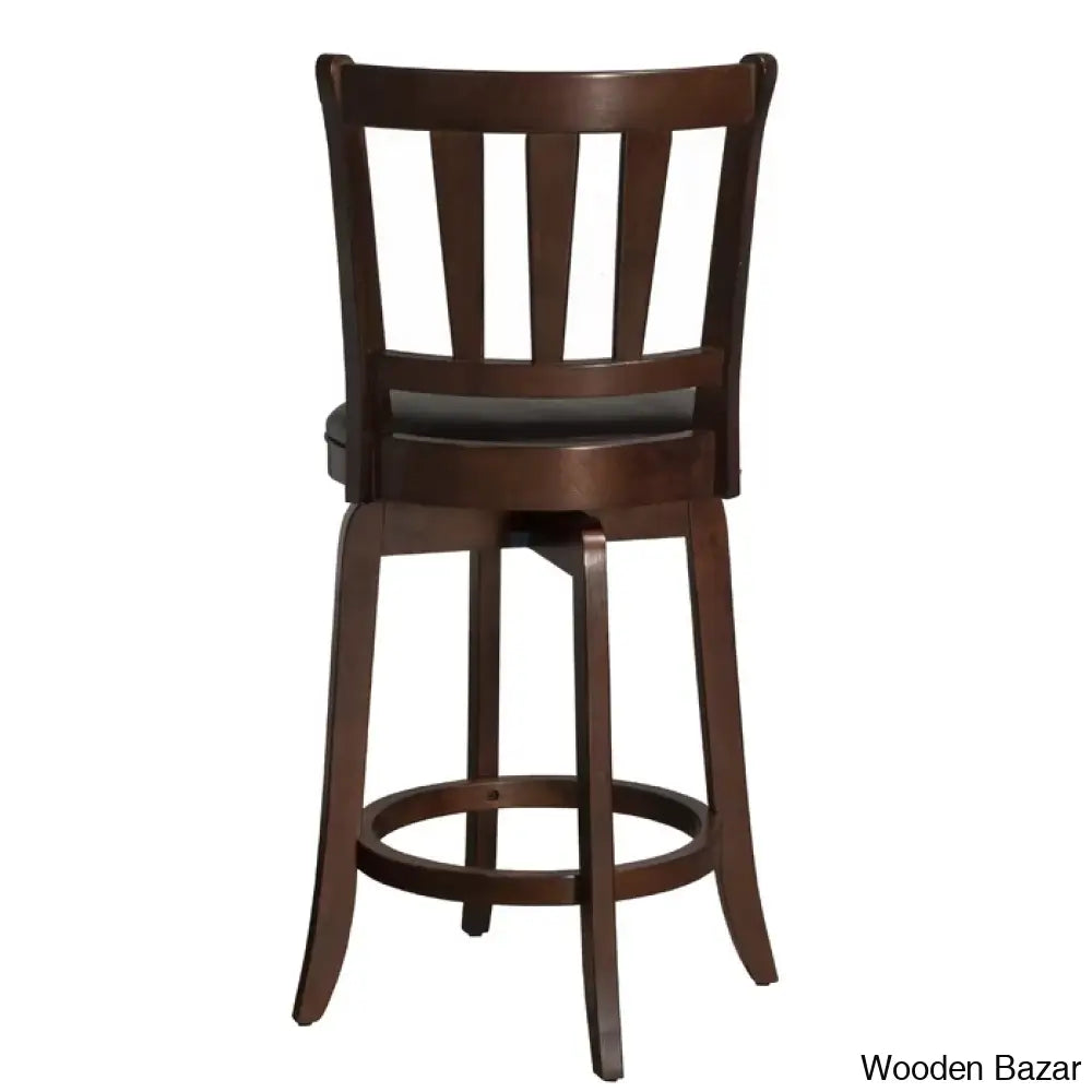 Abeale Swivel Upholstered Counter And Bar Stool With Solid Wood Frame