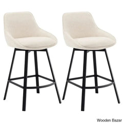 Absalomz Swivel 25.2’’ Counter Stool - Wooden Bazar
