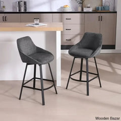 Absalomz Swivel 25.2’’ Counter Stool - Wooden Bazar