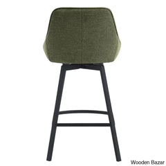 Absalomz Swivel 25.2’’ Counter Stool - Wooden Bazar