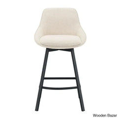 Absalomz Swivel 25.2’’ Counter Stool - Wooden Bazar