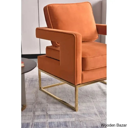 Arm Chair with Steel Leg -1