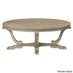 Adagio Oval Cocktail Coffee Table W/ Cabriole Legs