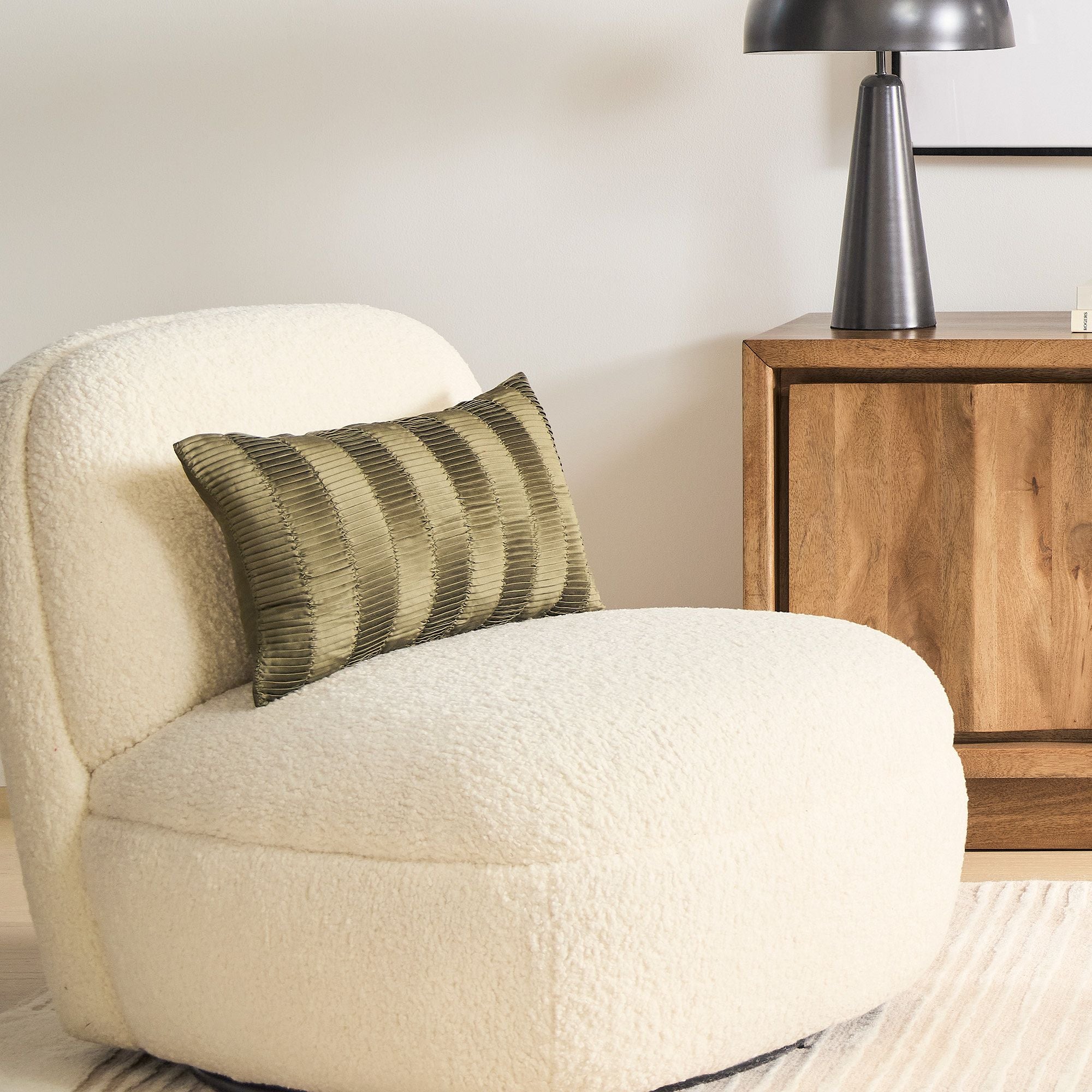 Impix Swivel Chair - Wooden bazar