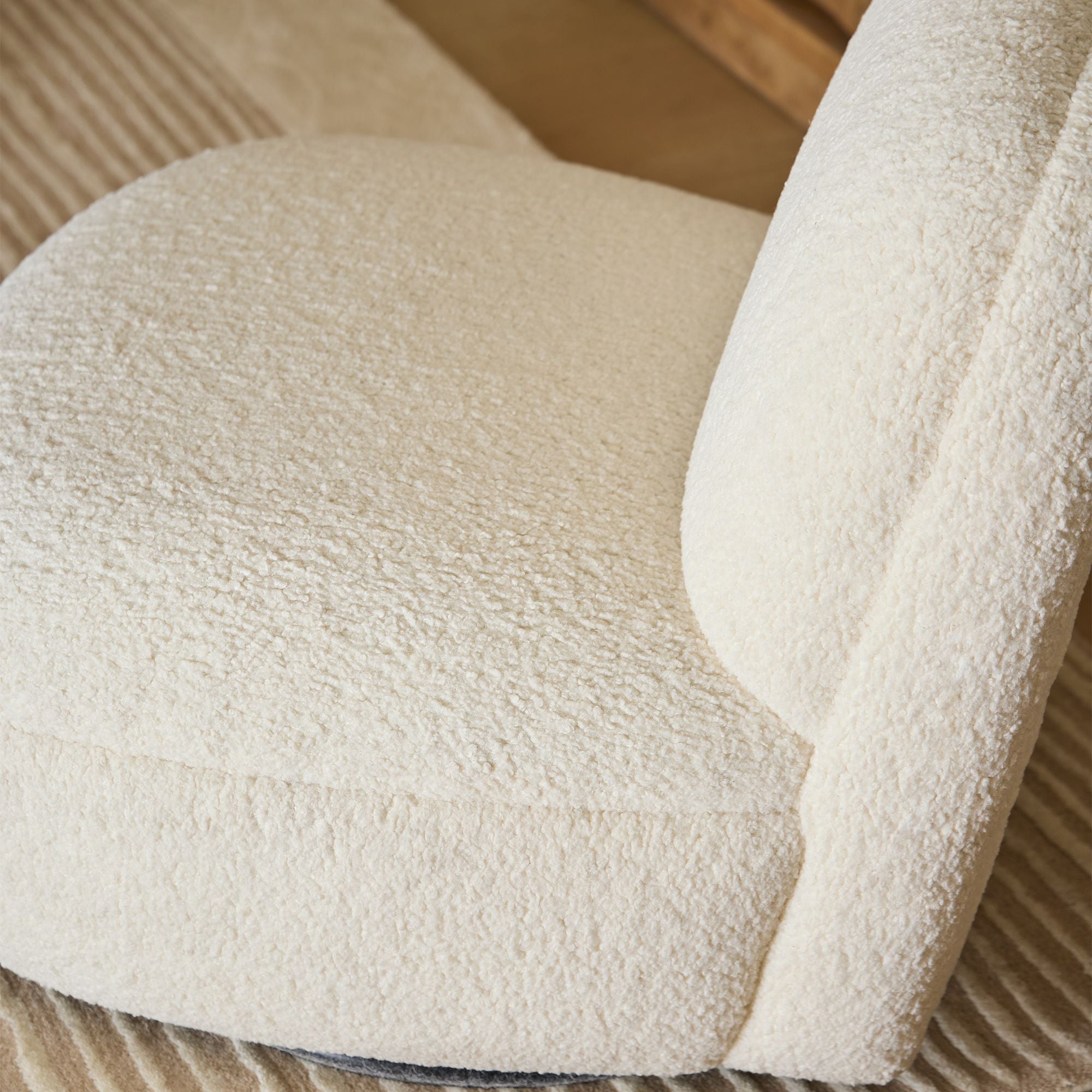 Impix Swivel Chair - Wooden bazar