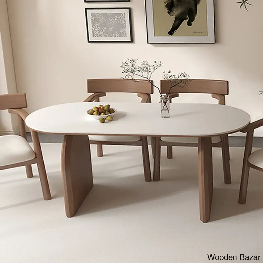 Addison New Luxury Dining Table Set - Wooden Bazar