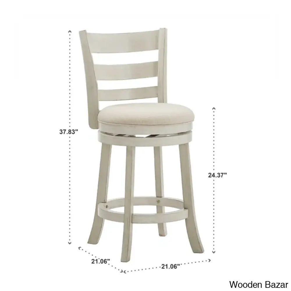 Adelynnc Swivel Upholstered Counter And Bar Stool