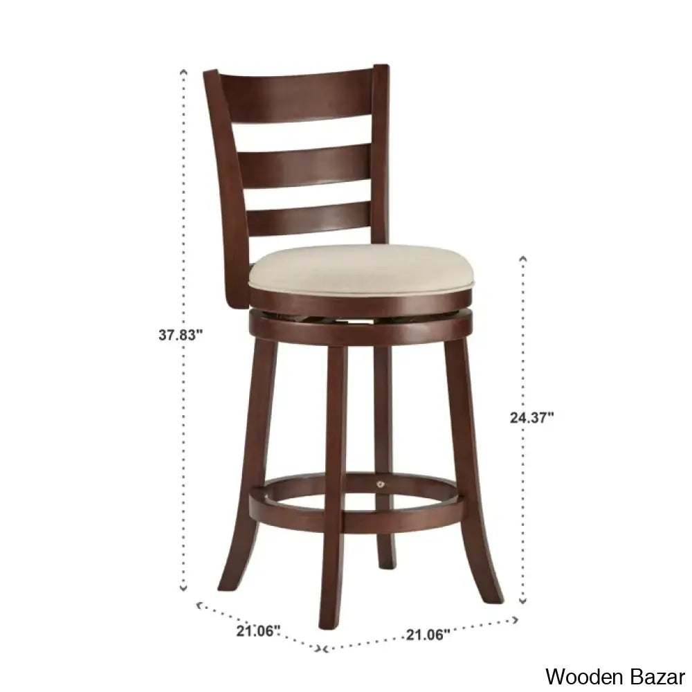 Adelynnc Swivel Upholstered Counter And Bar Stool