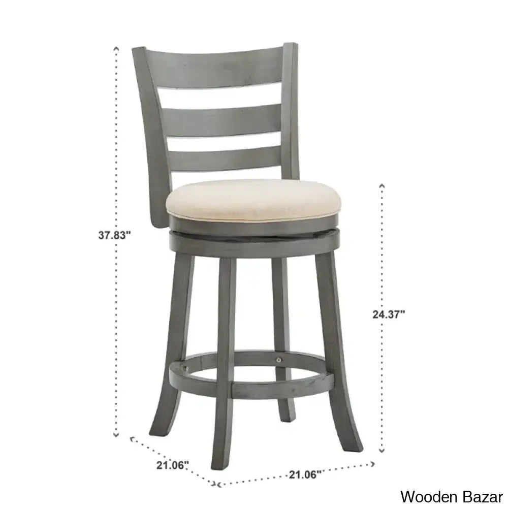 Adelynnc Swivel Upholstered Counter And Bar Stool