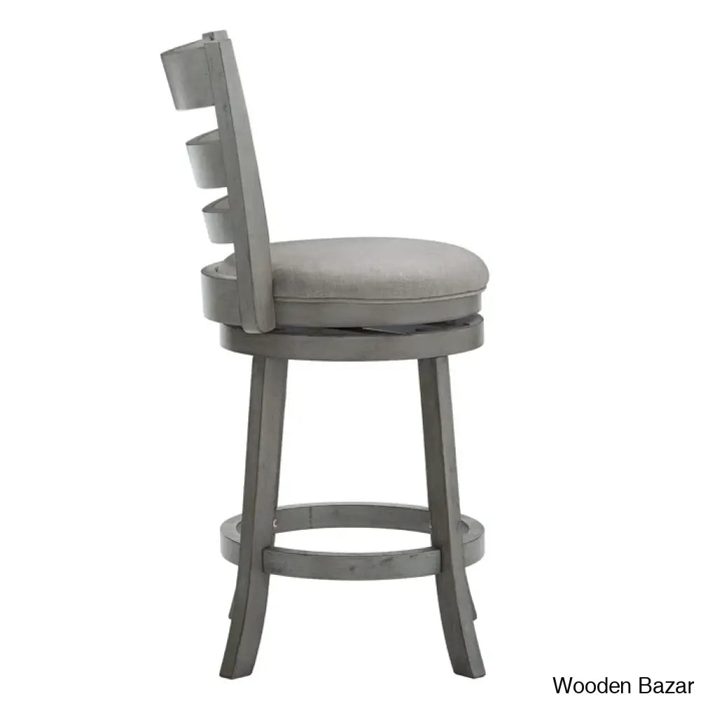 Adelynnc Swivel Upholstered Counter And Bar Stool