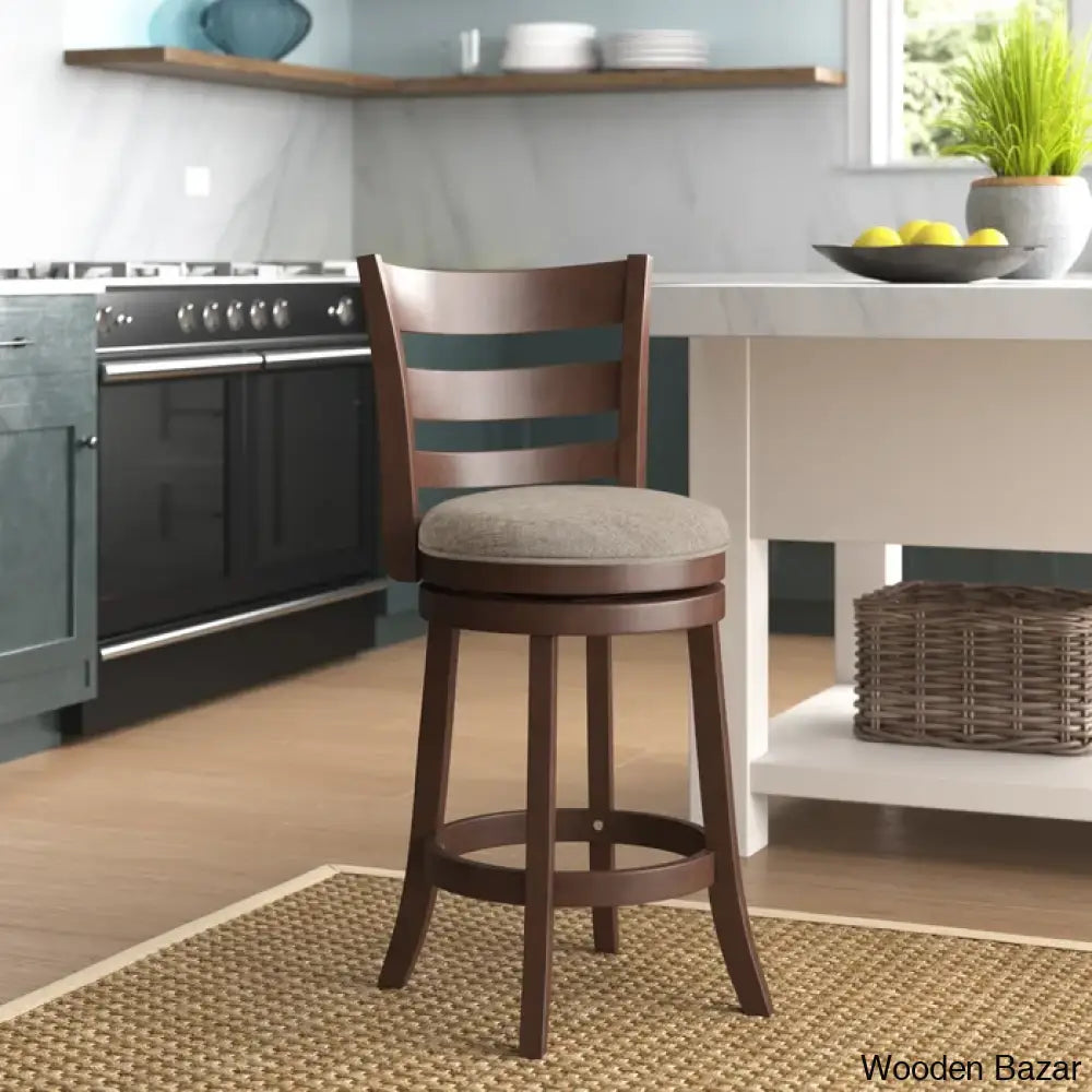 Adelynnc Swivel Upholstered Counter And Bar Stool